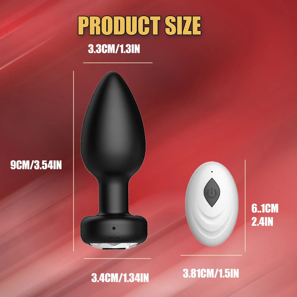 Anal Vibrator with Remote Controller