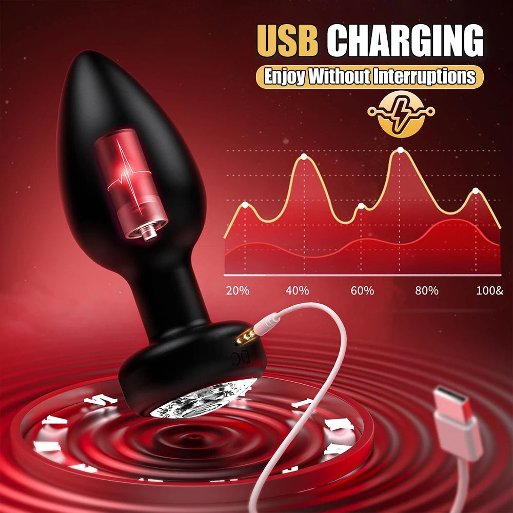 Anal Vibrator with Remote Controller